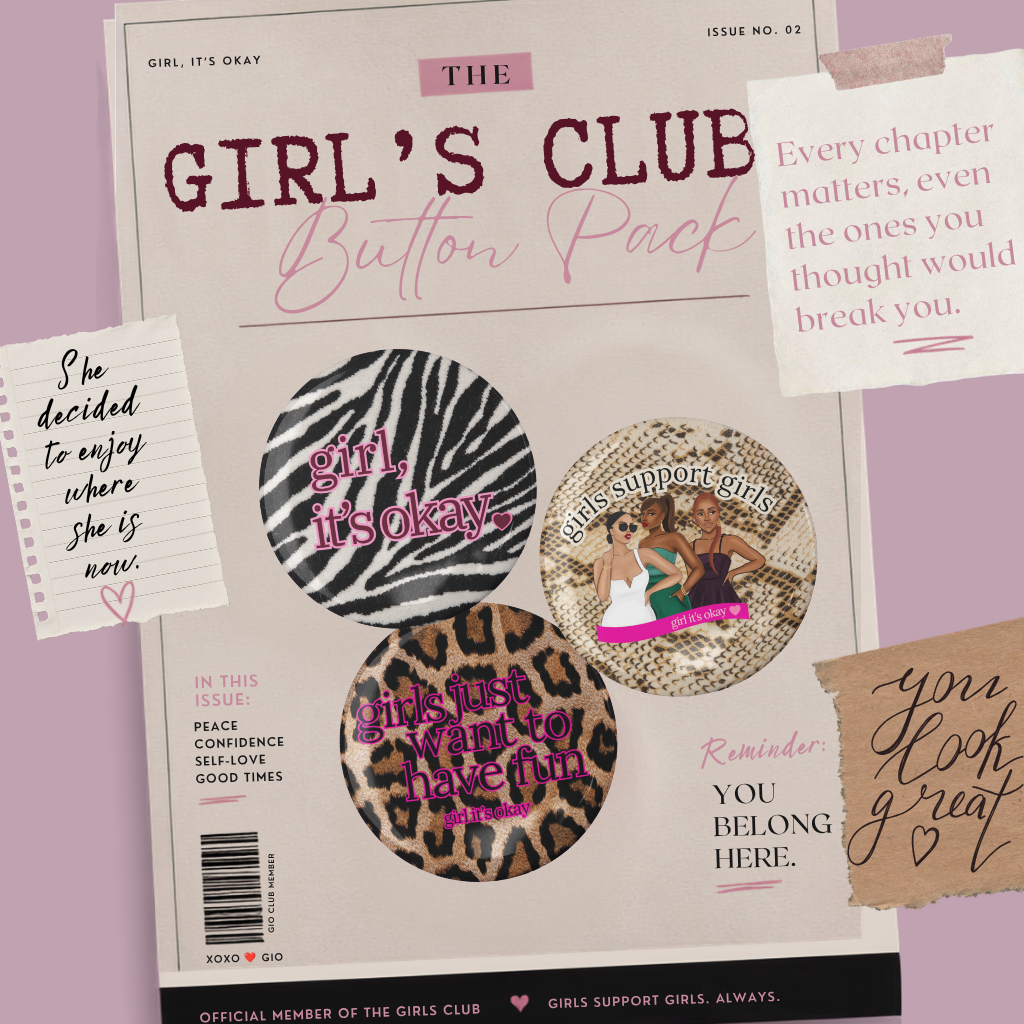Girl's Club  Button Pack