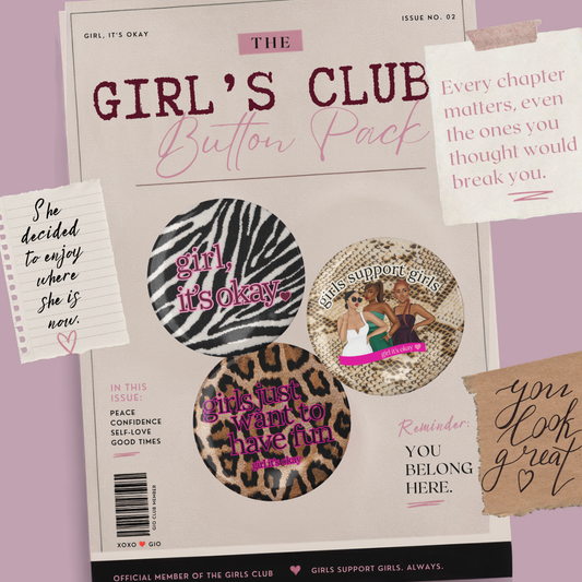 Girl's Club  Button Pack